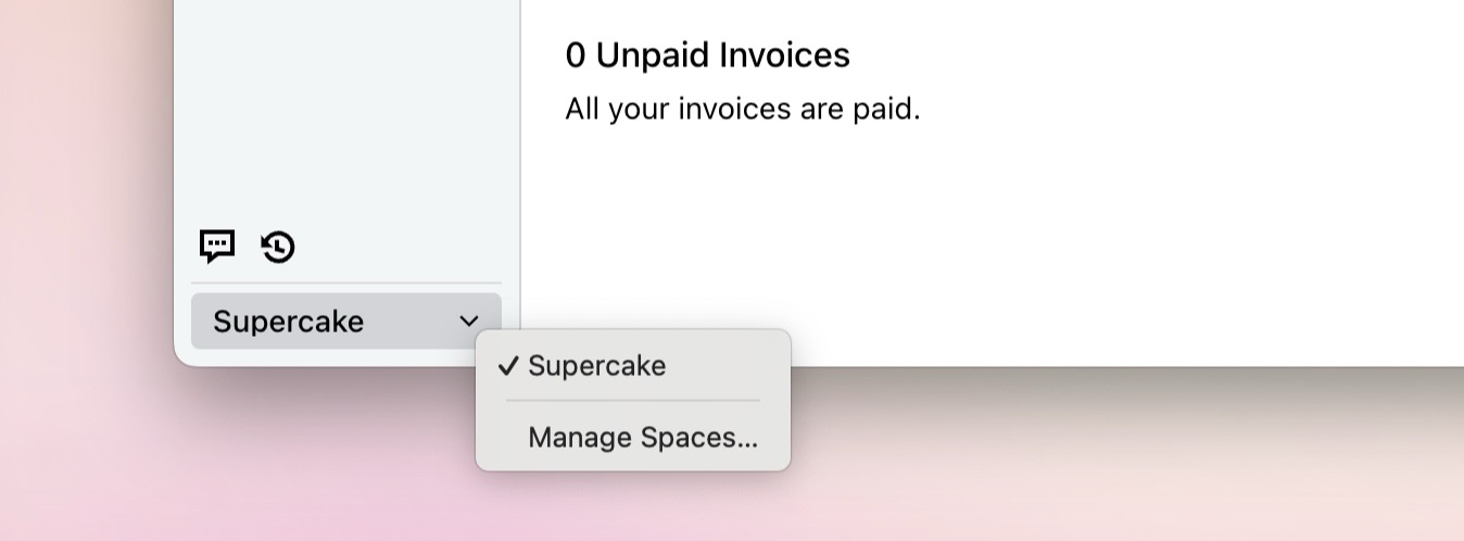 Space Selector in Cakedesk